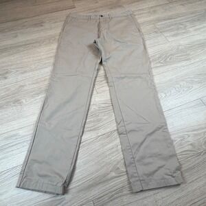 Perk Pants Slim Fit Stretch Chinos Khaki Mens Sz 35x32 Beige Casual Dress Pants